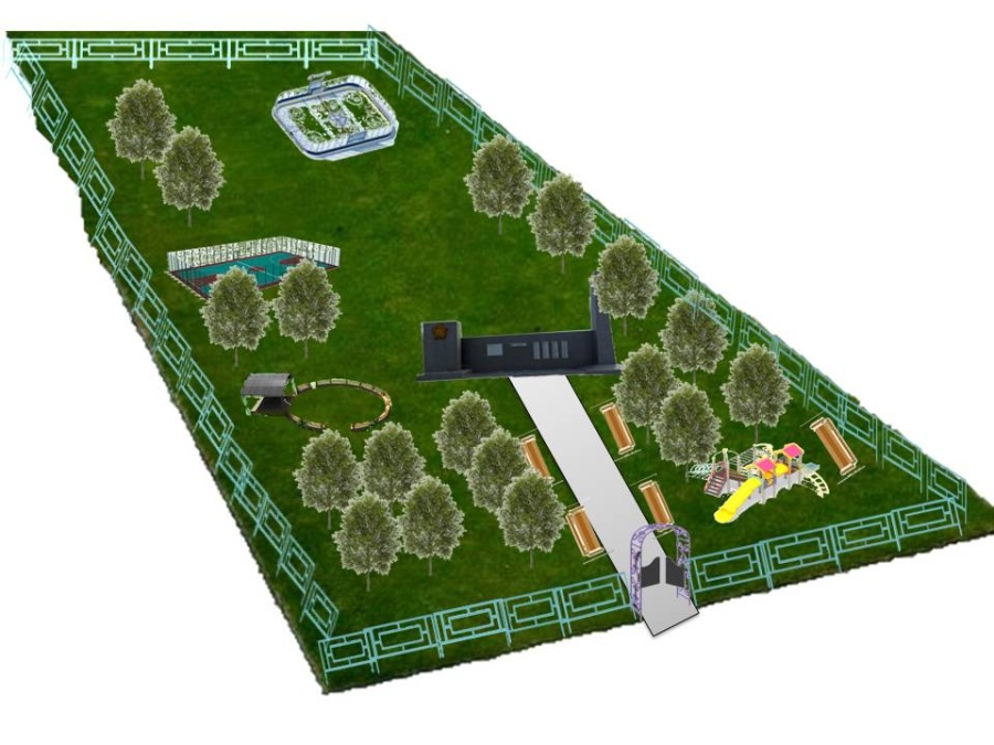 "Ограждение парка" (1 этап) с. Зеленый Бор