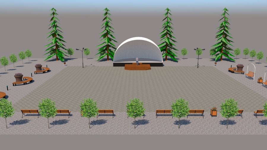 Благоустройство территории центральной площади рабочего поселка  (поселка городского типа) Токур Селемджинского района Амурской области  II ЭТАП